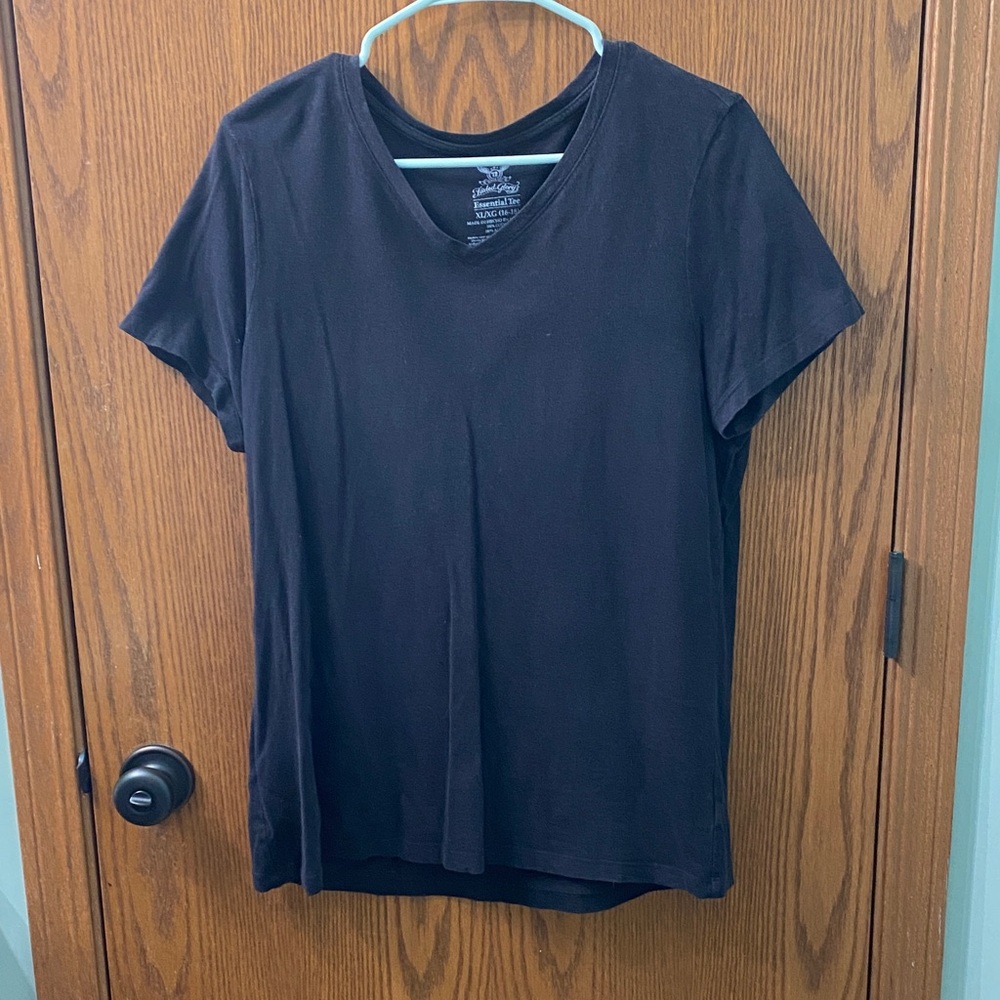 Faded Glory Black Short Sleeve Tee